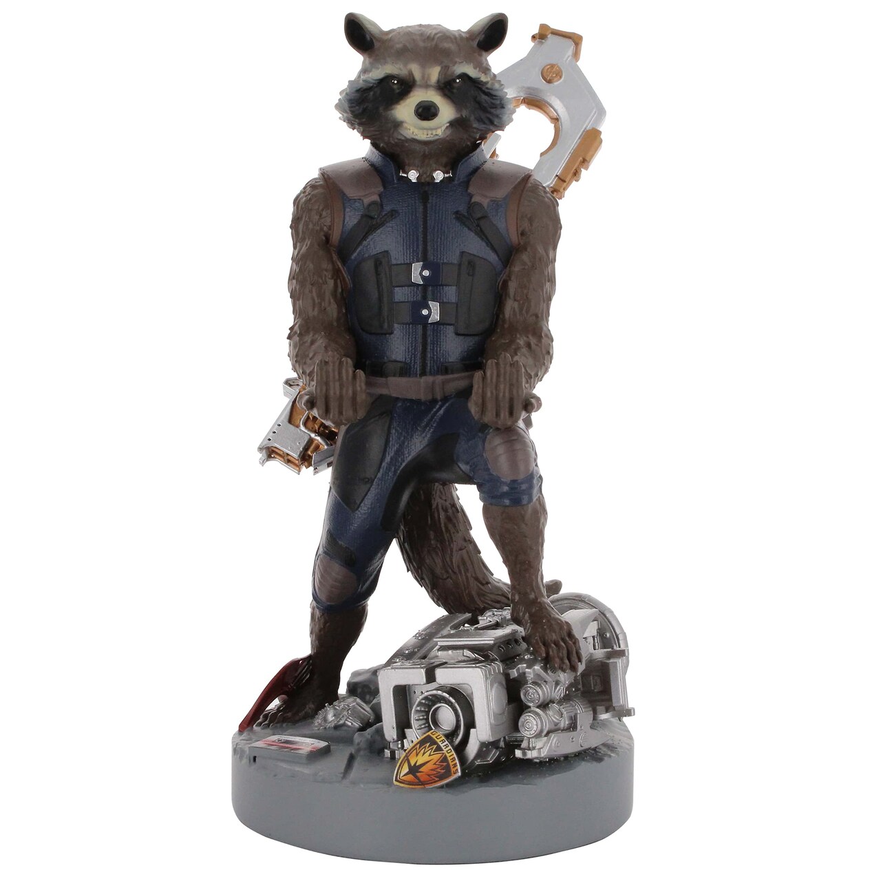 Exquisite Gaming: The Guardians of the Galaxy: Rocket Raccoon - Original Gaming Controller & Phone Holder, Device Stand, Cable Guys, Licensed Figure